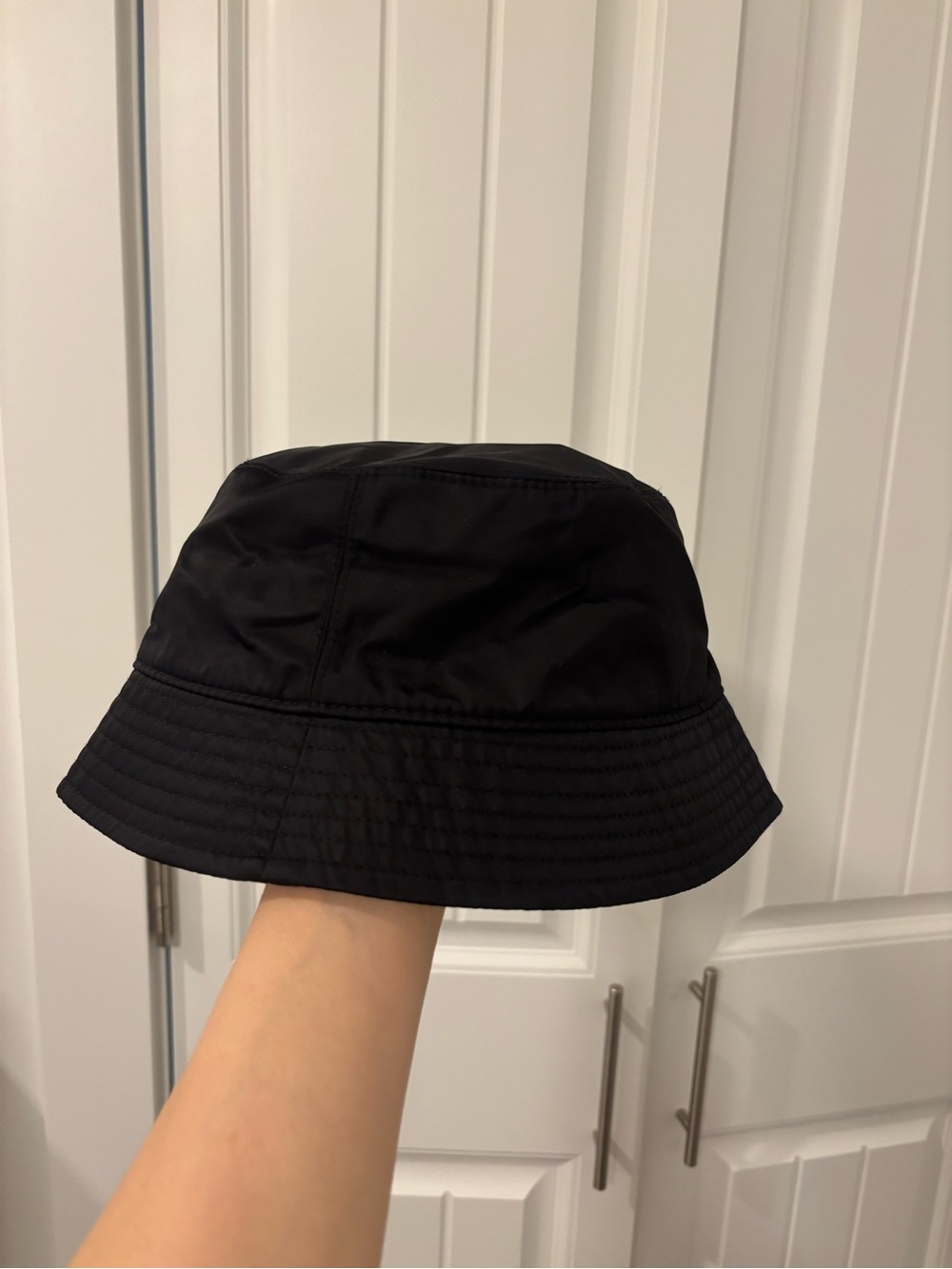 Sunday Best Black Bucket Hat with Label Detail
